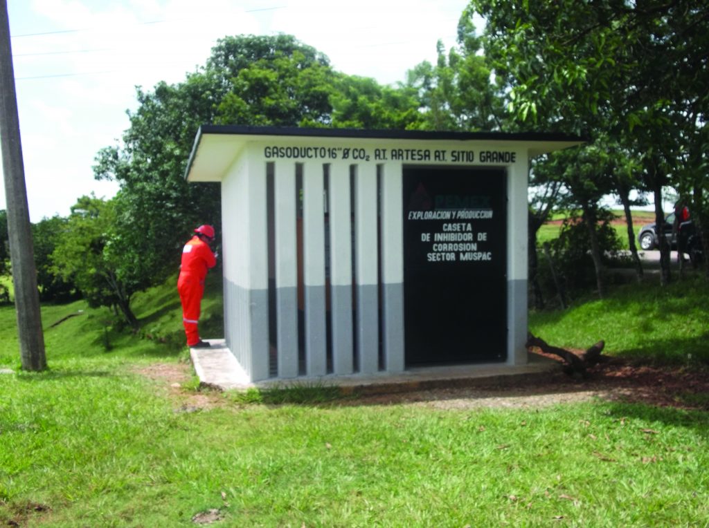 corrosion-injection systems with enclosures