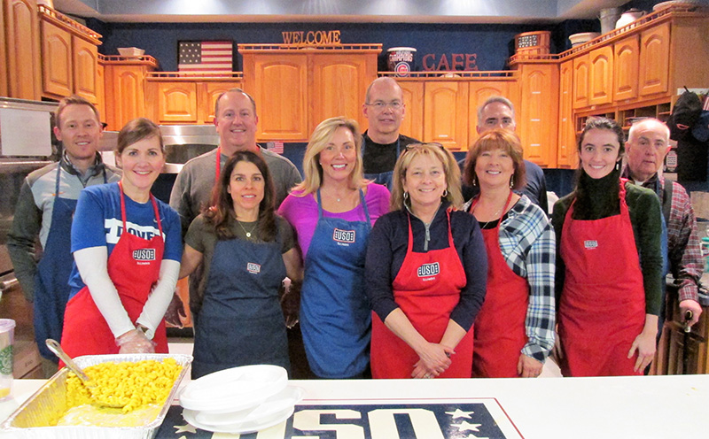 Dover Participates in USO No Dough Dinner